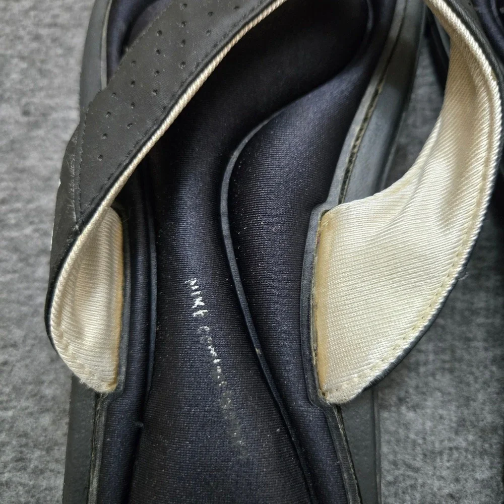 Nike Comfort Footbed Flip Flops Women 8 Black Sporty Casual Outdoors Sandals